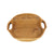 Teak wood plate with handles  (BSH1042)