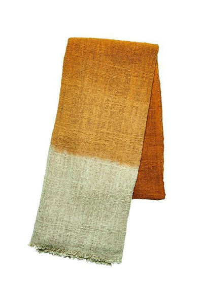Ombre plant dyed cotton throw (BSH1099)