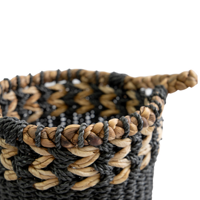 Woven Baskets With Loop Handles - (BSH3002)