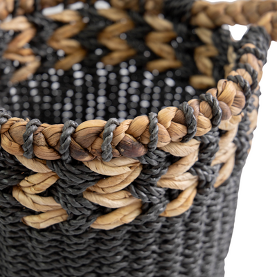 Woven Baskets With Loop Handles - (BSH3002)