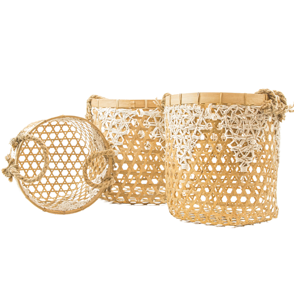 Woven Wicker Baskets - (BSH3009)
