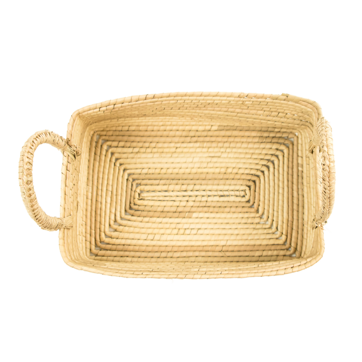 Artisan Crochet Rectangle Basket with handles (BSH5006)