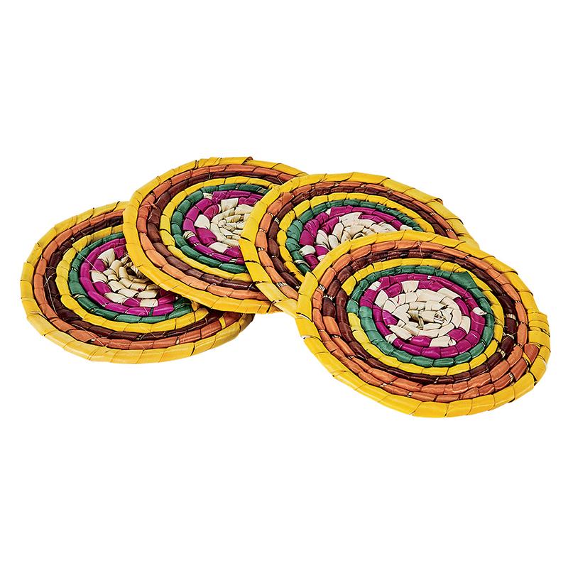 Artisan Crochet Set of 4 Circle Coasters (BSH5008)