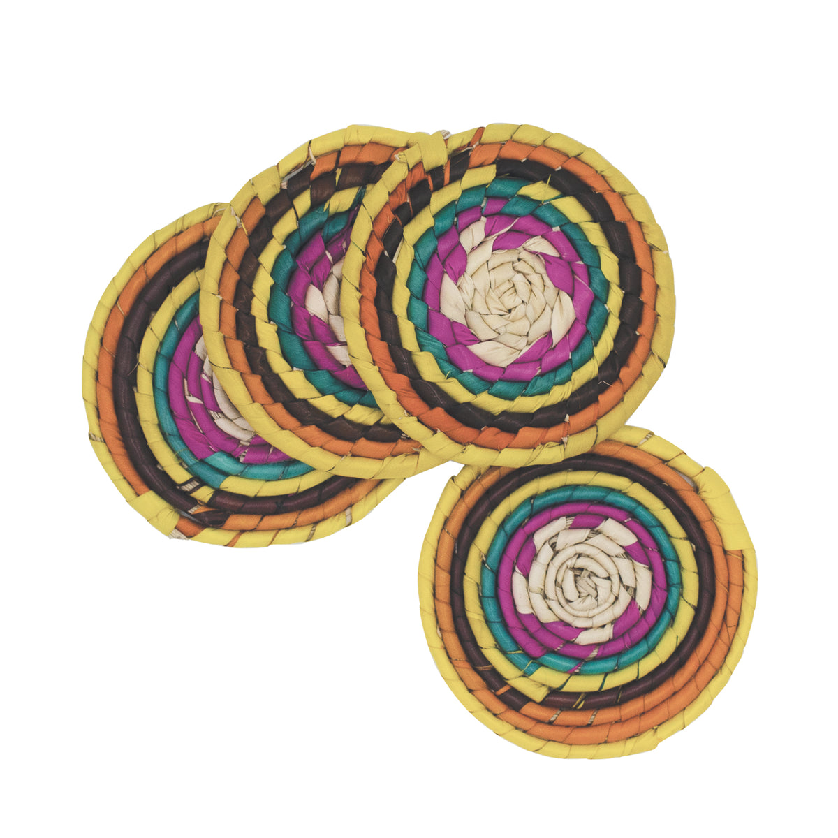 Artisan Crochet Set of 4 Circle Coasters (BSH5008)