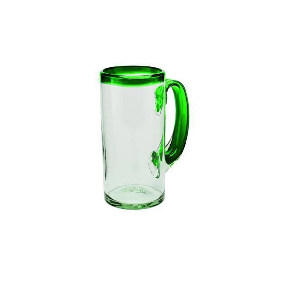 Beer Glass w/ Pop Color Rim (Set of 2) (BSH1034)